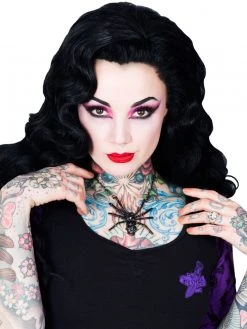 Kreepsville666 KREEPSVILLE 666 Elvira Comic Icons Purple Skater Dress