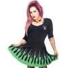 Kreepsville666 KREEPSVILLE 666 Villain Flame Skater Dress 2 Kreepsville666 KREEPSVILLE 666 Villain Flame Skater Dress