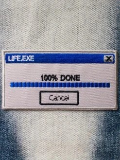 RETROGRADE SUPPLY CO 100% Done With Life Embroidered Patch