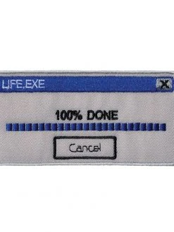 RETROGRADE SUPPLY CO 100% Done With Life Embroidered Patch