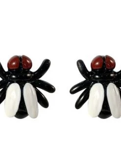 Kreepsville666 Fly Black Stud Earring