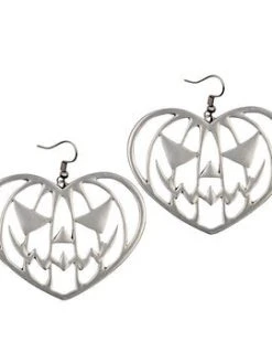 Kreepsville666 Pumpkin Heart Earring