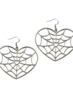 Kreepsville666 Web Heart Earring KREEPSVILLE 666