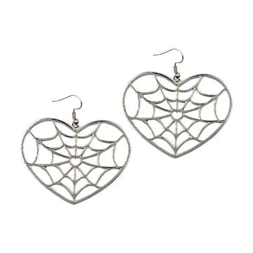 Kreepsville666 Web Heart Earring KREEPSVILLE 666 1 Kreepsville666 Web Heart Earring KREEPSVILLE 666