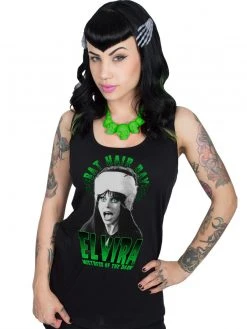 Kreepsville666 Elvira Bat Hair Day Tank Beater KREEPSVILLE 666