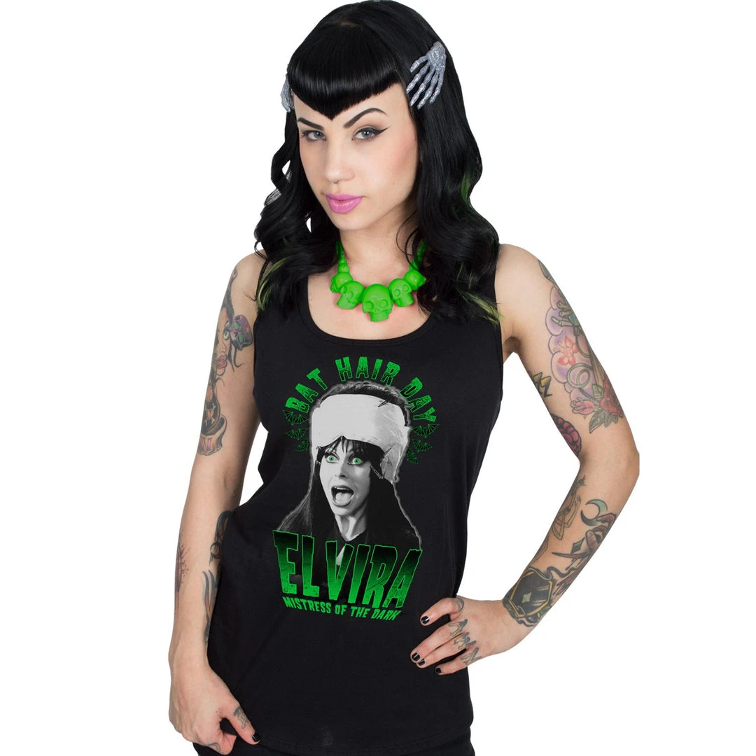Kreepsville666 Elvira Bat Hair Day Tank Beater KREEPSVILLE 666 1 Kreepsville666 Elvira Bat Hair Day Tank Beater KREEPSVILLE 666