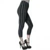 Kreepsville666 Stripe Grey Distressed Capri Leggings KREEPSVILLE 666