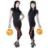Kreepsville666 Trick Or Treat Pumpkin Capri Leggings