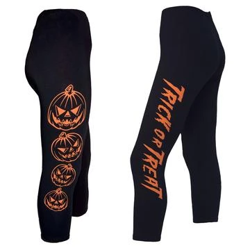 Kreepsville666 Trick Or Treat Pumpkin Capri Leggings 2 Kreepsville666 Trick Or Treat Pumpkin Capri Leggings