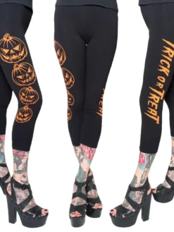 Kreepsville666 Trick Or Treat Pumpkin Capri Leggings 5 Kreepsville666 Trick Or Treat Pumpkin Capri Leggings