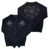 Kreepsville666 Spiderweb Heart Diamond Cardigan