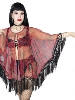 Kreepsville666 Devil Disguise Mesh Cape