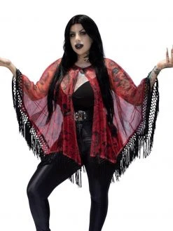 Kreepsville666 Devil Disguise Mesh Cape