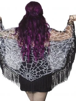 Kreepsville666 KREEPSVILLE 666 Spiderweb Mesh Cape