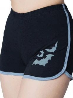 Kreepsville666 Bat Grey Womens Running Shorts KREEPSVILLE 666