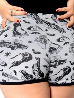Kreepsville666 KREEPSVILLE 666 Elvira Comic Icon Womens Running Shorts