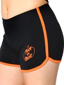 Kreepsville666 Pumpkin Trick Or Treat Womens Running Shorts KREEPSVILLE 666