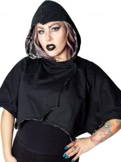 Kreepsville666 Reversible Bat Wing Grey Bat Shoulder Cape KREEPSVILLE 666