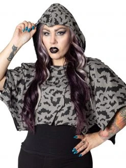 Kreepsville666 Reversible Bat Wing Grey Bat Shoulder Cape KREEPSVILLE 666 7 Kreepsville666 Reversible Bat Wing Grey Bat Shoulder Cape KREEPSVILLE 666