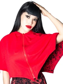 Kreepsville666 KREEPSVILLE 666 Reversible Devil In Disguise Shoulder Cape