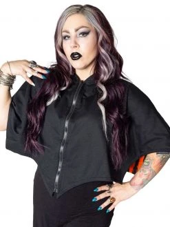 Kreepsville666 KREEPSVILLE 666 Reversible Trick Or Treat Pumpkin Shoulder Cape