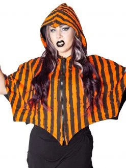 Kreepsville666 KREEPSVILLE 666 Reversible Trick Or Treat Pumpkin Shoulder Cape 7 Kreepsville666 KREEPSVILLE 666 Reversible Trick Or Treat Pumpkin Shoulder Cape