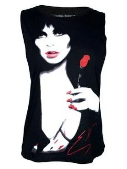 Kreepsville666 Elvira Rose Portrait Sleeveless Tee KREEPSVILLE 666