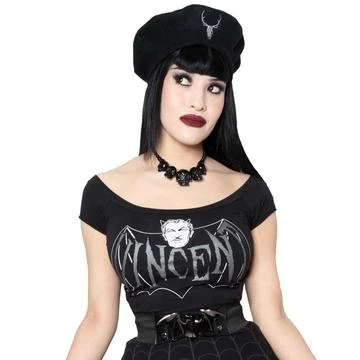 Kreepsville666 Vincent Price Devil Bat Shoulder Top 1 Kreepsville666 Vincent Price Devil Bat Shoulder Top