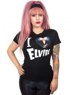 Kreepsville666 Elvira I Heart Womens Tee KREEPSVILLE 666