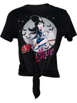Kreepsville666 Elvira Bewitched Glitter Tie-Top Tee KREEPSVILLE 666