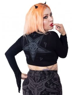 Kreepsville666 KREEPSVILLE 666 Goathead Pentagram Tie Top