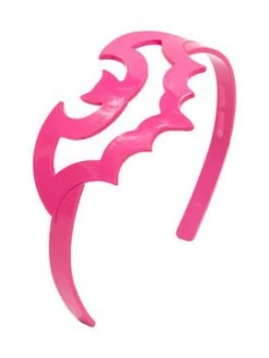 Kreepsville666 KREEPSVILLE 666 Bat Outline Headband Pink
