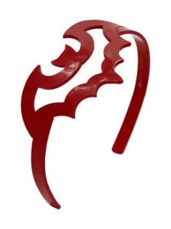 Kreepsville666 KREEPSVILLE 666 Bat Outline Headband Red