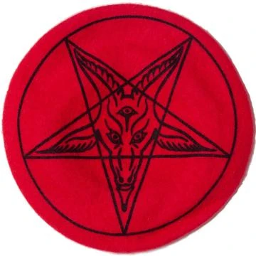 Kreepsville666 Goat Head Red Beret Hat 3 Kreepsville666 Goat Head Red Beret Hat