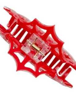 Kreepsville666 KREEPSVILLE 666 Spiderweb Hair Claw Clip Red
