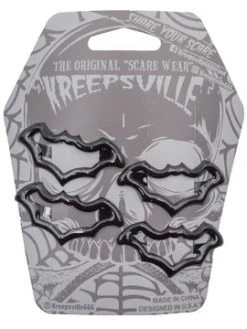 Kreepsville666 KREEPSVILLE 666 Bat Snap Hair Clips Black