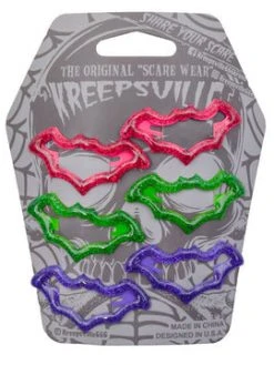 Kreepsville666 KREEPSVILLE 666 Bat Snap Hair Clips Multi Color