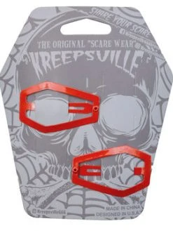 Kreepsville666 Coffin Snap Hair Clip Red