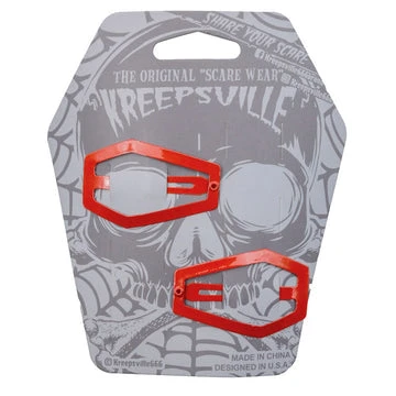 Kreepsville666 Coffin Snap Hair Clip Red 2 Kreepsville666 Coffin Snap Hair Clip Red