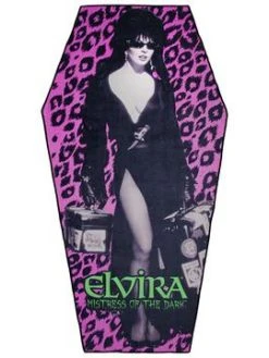 Kreepsville666 Elvira Leo Coffin Beach Towel KREEPSVILLE 666