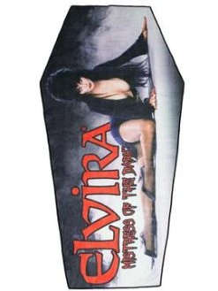 Kreepsville666 Elvira Classic Red Logo Coffin Beach Towel KREEPSVILLE 666
