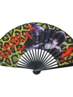 Kreepsville666 KREEPSVILLE 666 Elvira Leopard Fabric Fan