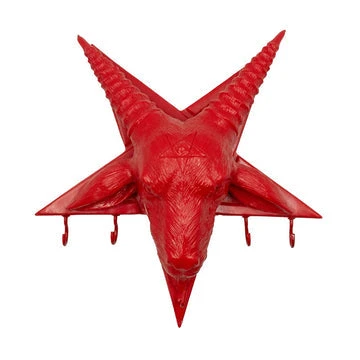 Kreepsville666 Goathead Wall Keyholder Hanger Red Gloss KREEPSVILLE 666 1 Kreepsville666 Goathead Wall Keyholder Hanger Red Gloss KREEPSVILLE 666