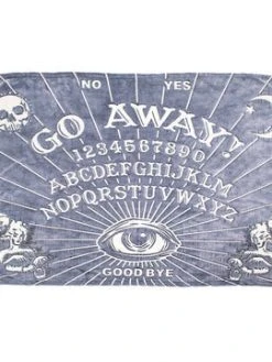 Kreepsville666 Go Away Glow In The Dark Throw Blanket KREEPSVILLE 666
