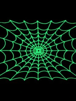 Kreepsville666 Spiderweb Glow In The Dark Throw Blanket KREEPSVILLE 666