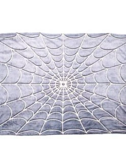 Kreepsville666 Spiderweb Glow In The Dark Throw Blanket KREEPSVILLE 666