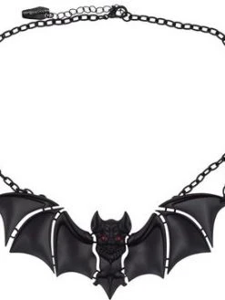 Kreepsville666 Creature Of The Night Bat Black Necklace KREEPSVILLE 666