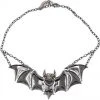 Kreepsville666 Creature Of The Night Bat Chrome Necklace 3 Kreepsville666 Creature Of The Night Bat Chrome Necklace