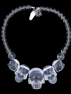 Kreepsville666 Skull Collection Necklace Crystal Clear 4 Kreepsville666 Skull Collection Necklace Crystal Clear
