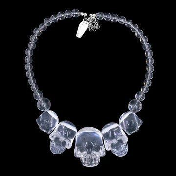 Kreepsville666 Skull Collection Necklace Crystal Clear 2 Kreepsville666 Skull Collection Necklace Crystal Clear